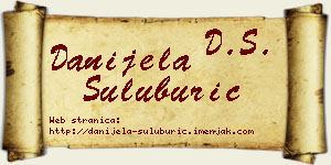 Danijela Šuluburić vizit kartica